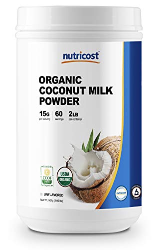 Nutricost Organic Coconut Milk Powder 2LBS - Non-GMO, Certified Organic Coconut Milk Powder