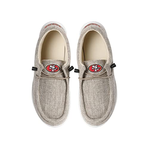FOCO mens NFL Team Logo Cotton Knit Moccasin Slippers, Team Color, 9-644 US by FOCO - Image 6