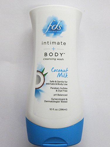 FDS Intimate + Body Cleansing Wash, Coconut Milk - 10 fl oz Bottle