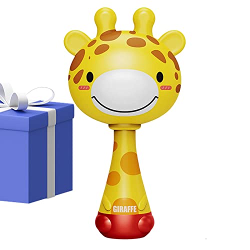 Brinquedos de banho para bebês,Girafa dos desenhos animados Rattle Hammer - Brinquedos engraçados pa