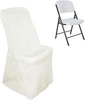 Vista 9 de Efavormart - 5 fundas para sillas plegables de poliéster negro, duraderas y reutilizables