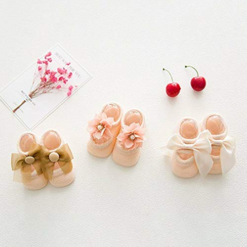 Image of SYGA NewBorn Baby's Regular Cotton Socks (Pack Of 3) For 0-12 months