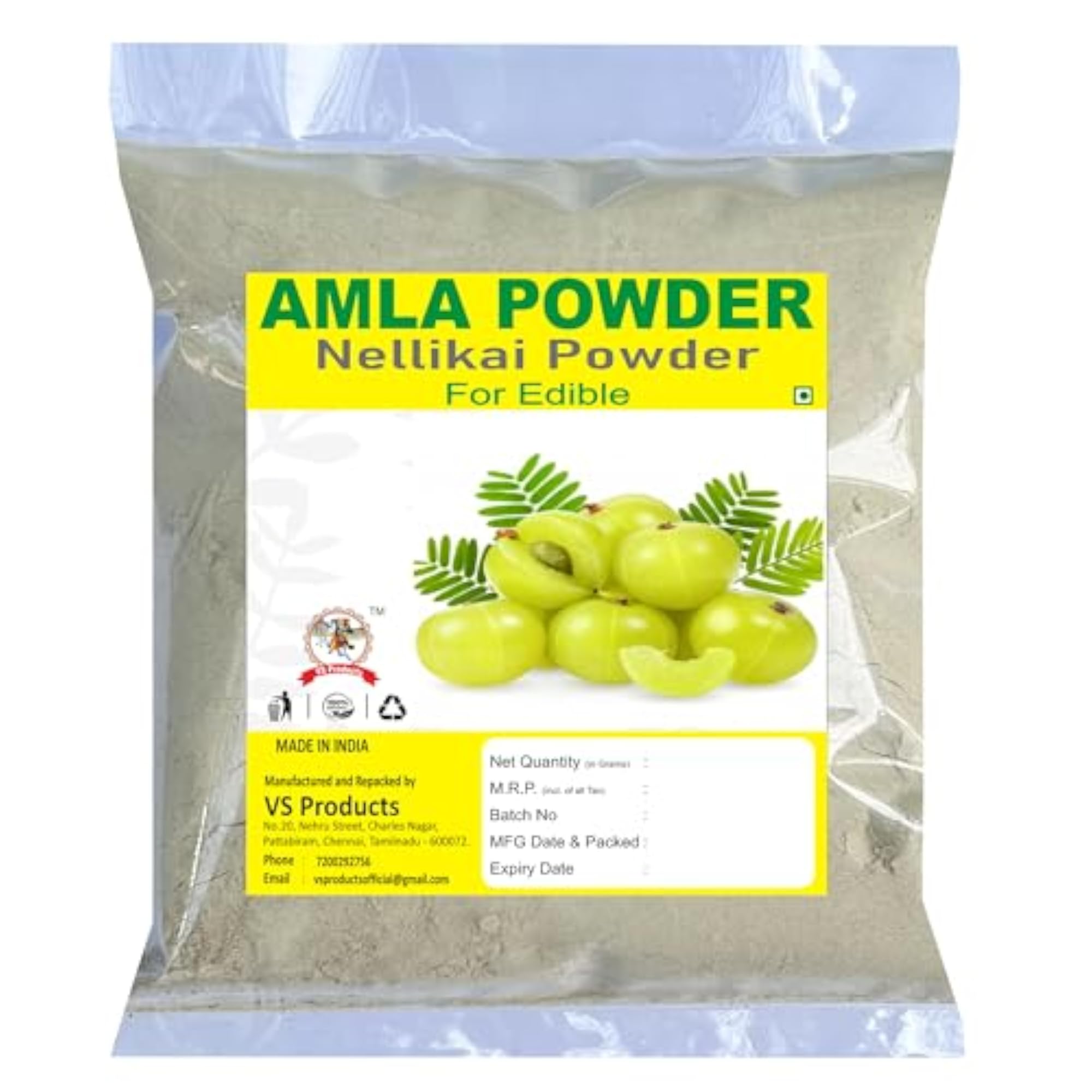 Amla Powder for Face & Hair, Natural