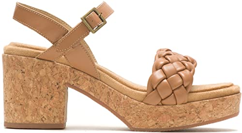 Image of Hush Puppies Female Poppy Quarter Strap Sandal, Tan, 6