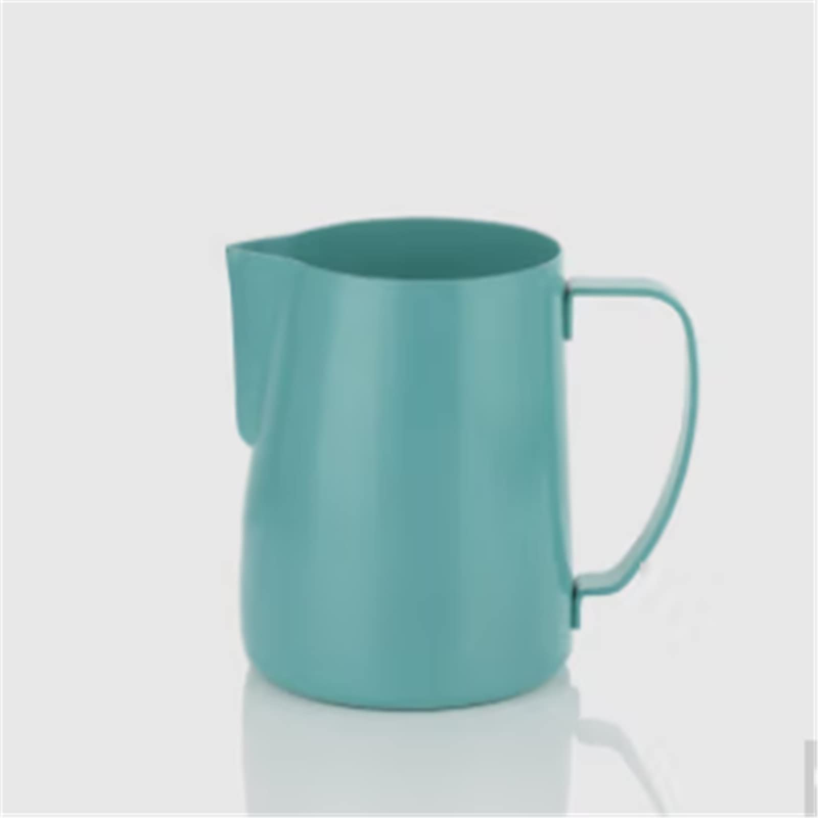 Jarras para Espumar leche Copa de café flores acero inoxidable Caza espuma leche engrosada Barista del arte latte(Azul)
