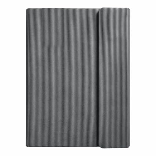 Image of Anupam A5 Cord Journal | 192 Pages | College Ruled Notebook | 80 Gsm Paper | PU Cover Magnetic Closure & Pen Holder Daily Planner | for daily used (Grey)