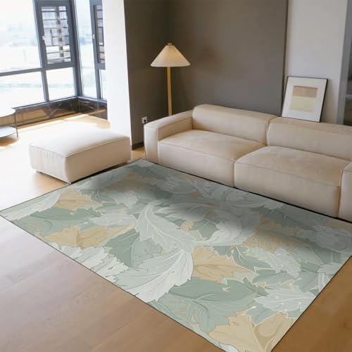 Tapis 160x200cm tropicaux salon poil court lavable - 2