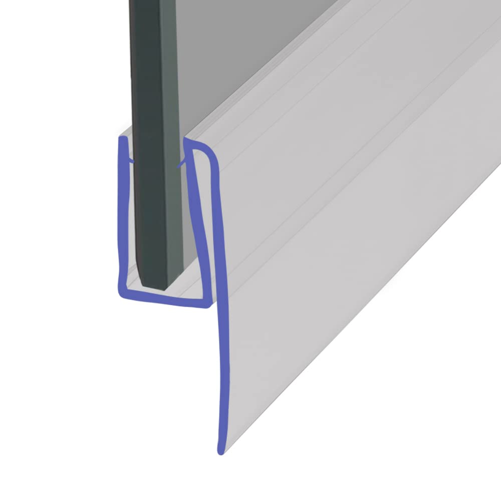 Shower Seal Uk Ltd Shower Seal For Screens, Doors Or Panels | Fits 6, 7 Or 8Mm Glass | Seals Gaps Up To 17Mm | 80Cm, 90Cm, 140Cm Or 2M Long | Seal134 (25Mm Sample)