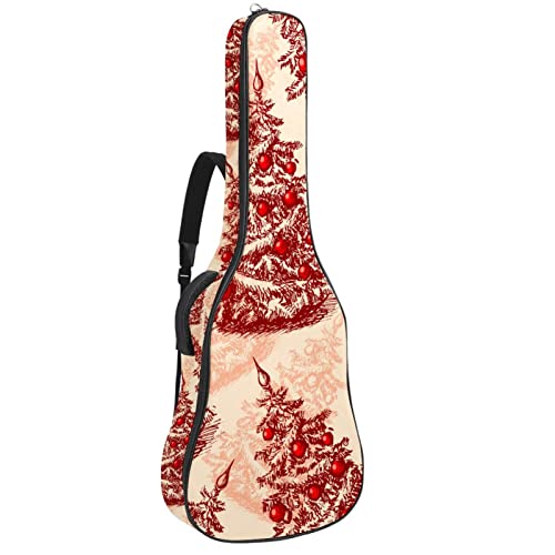 Sac à dos pour guitare acoustique imperméable flamant rose 42.9" avec organiseur