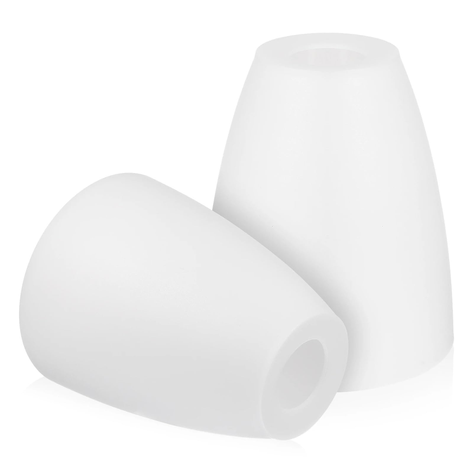 Luxemetals One Color 2Pcs White Plastic Lampshade With 30Mm Center Hole