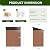 DAUSOLA 5x3 FT Outdoor Storage Shed, Metal Garden Tool Shed with Updated Frame Structure and Lockable Doors, Ideal for Backyard Garden Patio Lawn, Brown