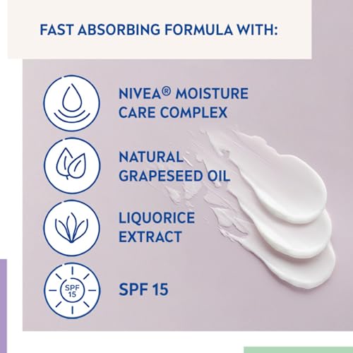 NIVEA Sensitive Day Cream (50 ml), Face Cream and Moisturiser with SPF 15 for Sensitive Skin, Summer Skin Care Essentials, Sensitive Moisturising Cream NIVEA Sensitive Day Cream (50 ml), Face Cream and Moisturiser with SPF 15 for Sensitive Skin, Summer Skin Care Essentials, Sensitive Moisturising Cream