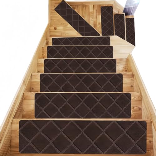 �K�i�}�b�g 15���Z�b�g 76×20.3cm �h�� �̈��S�΍� �]�|�h�~ �������S�y�� ���g�[�Ή� ����Ȃ� �J��Ԃ��g�p�\ �G��S�n�ǍD �������ȒP �̂�Ȃ����ȋz�� �N�уG���{�X���H (�R�[�q�[�F,�����K�Ɛ΂̖͗l)