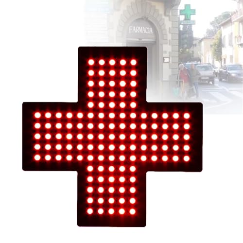 Luce a LED medica a forma di croce con catena sospesa, 3 modalità lampeggianti, a risparmio energetico, decorazione per clinica, farmacia, ospedale