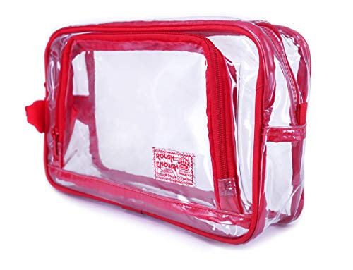 Rough Enough TSA Klar Transparent Kosmetische Kulturbeutel Make-Up Fall Rasur Kit Organizer Stücke Tragbare Reise Aufbewahrungstasche Mit Griff Reißverschluss Für Outdoor Reise Zubehör Große Box