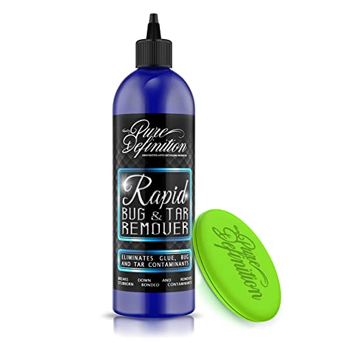 Pure Definition Bug and Tar Remover, Car Spot Glue Cleaner, With Foam Applicator Pad
