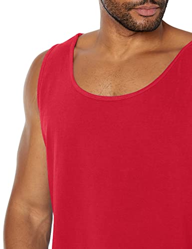 Image of Comfort Colors Men's Adult Pocket Tank Top, Style 9330 (3X-Large, Red)