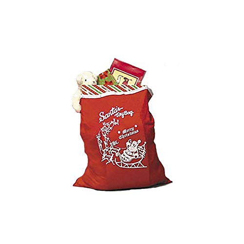 Sac à jouets en tricot rouge du Père Noël Halco AE999 66 x 91,4 cm