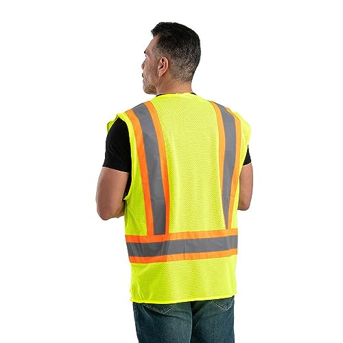 Berne Men's Hi-Vis Class 2 Multi-Color Vest, Mesh2