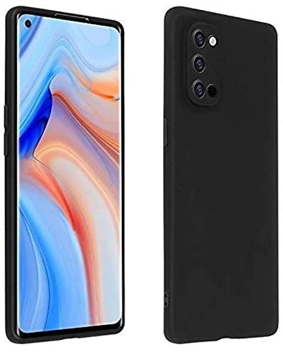 Image of Mobile Back Cover Case for Oppo Reno 5 Pro 5G (Silicone Case|CameraProtection|Black SC1510)