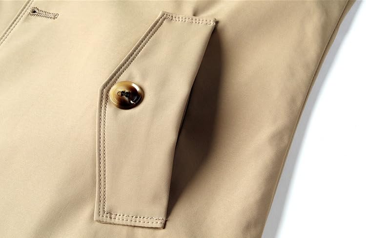 Generico Trench Uomo, Cappotto Mod Di Media Lunghezza Monopetto Con Revers, Giacca Con Tasche, Classico Spesso, Casual Da Lavoro, Elegante, Vestibilità Aderente, Soprabito