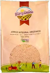 Arroz Agulhinha Integral Orgânico Biorgânica 2kg