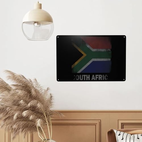 MSQWJDLXF Retro South Africa Flag Sign Funny Novelty Kitchen Bar Garage Home Decor Wall Art Tin Signs