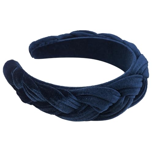 Image of DRESHOW Velvet Braided Headband Women Hair Hoop Elastic Hair Bands Fashion Headbands for Women
