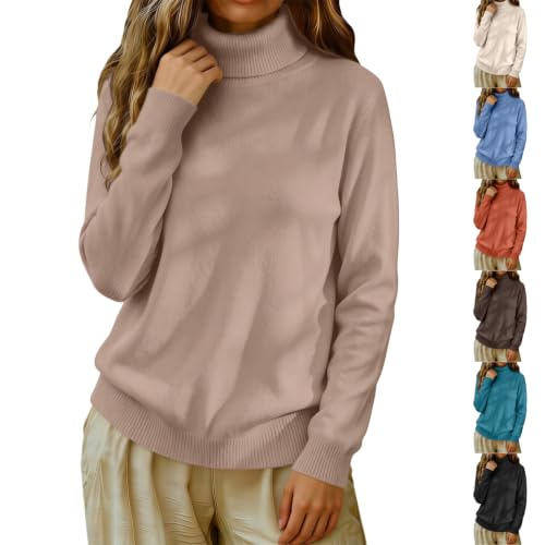 ENCURKUS Oversized Mock Neck Sweater Women Lightweight Knit Pullover Tops - image 1