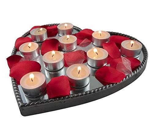 Image of Long Burning Tealight Candles Smokeless Unscented Wax Candles for Home and Outdoor Decoration (10)