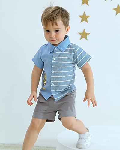 Toddler Boys Clothes Baby Boy Outfit Summer Shirt Little Boy Shorts Set Cotton Clothes for Boys3