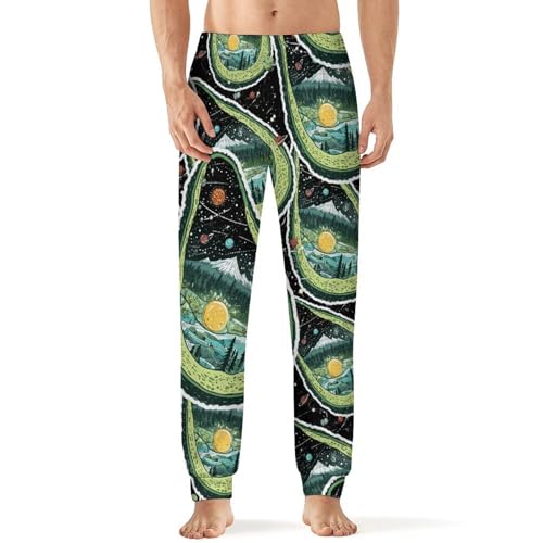 Avocado Universes Men's Pajama Bottoms Sleep Lounge Soft Comfy Pants Sleepwear
