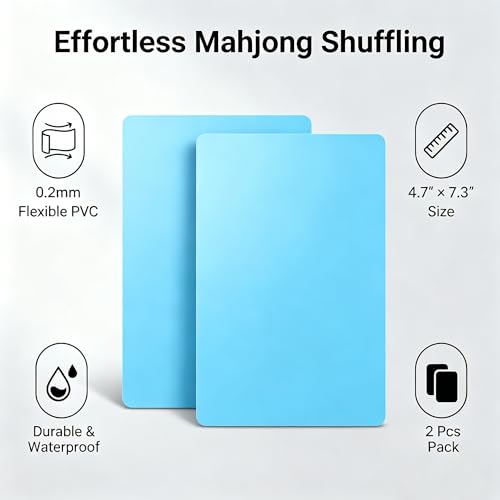4 Pack Mahjong Shuffler Cards, Accesorios para Juego miniatura 3