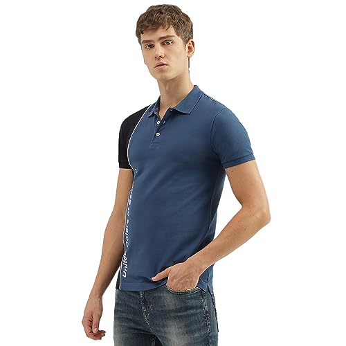 Image of United Colors of Benetton Men's Cotton Solid Regular Fit Polo Shirt