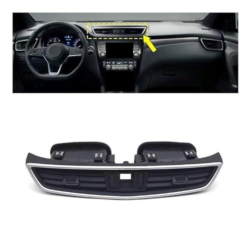 Sortie climatisation centrale Qashqai 2016-2021 grille aération noire - 2