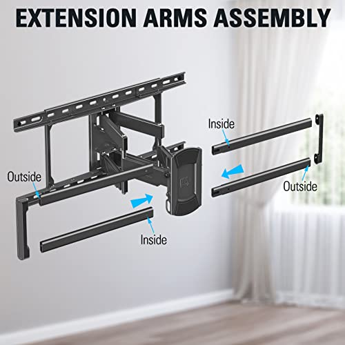 Mounting Dream Ul Listed Full Motion Tv Mount For Most 42-70 Inch Tvs, Adjustable Tv Wall Mount Swivel And Tilt, Loading 100 Lbs, Max Vesa 600X400Mm, Fits 16", 18", 24" Studs Md2617-24K #TOP6