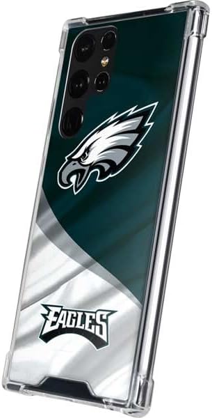 Skinit Clear Phone Case Compatible with Galaxy S22 Ultra - Officially Licensed NFL Philadelphia Eagles Design