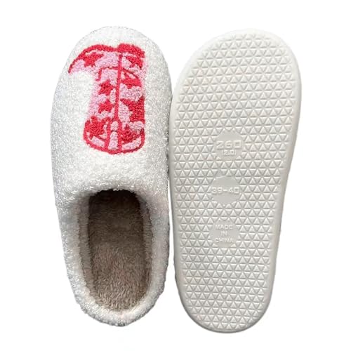 Image of Women's Men's Strawberry Slippers Cute Fruit Home Slippers Winter Fuzzy Memory Foam Fluffy Warm House Shoes