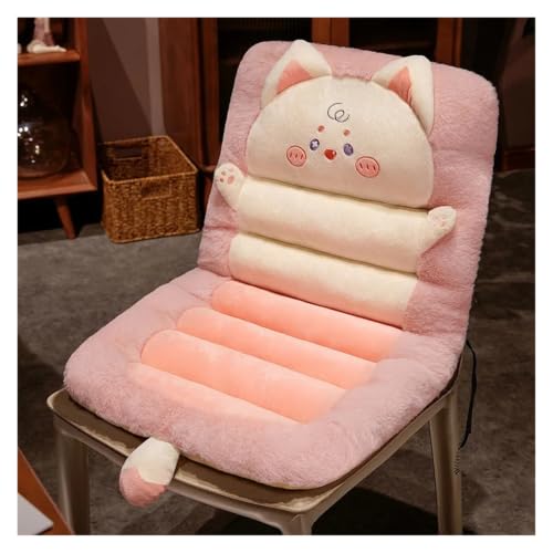 Coussin de soutien dorsal voiture ergonomique velours rose chat pour lombaires