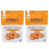 Emmy's Organics Peanut Butter Coconut Cookies (6 Oz. (Pack of 2))