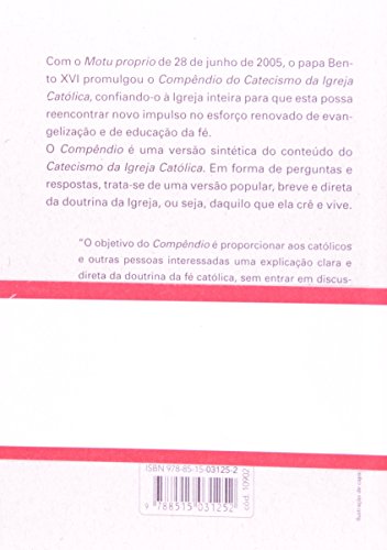 Compêndio do Catecismo da Igreja Católica (bolso): Edição Típica Vaticana - dimensões: 12cm x 17cm (