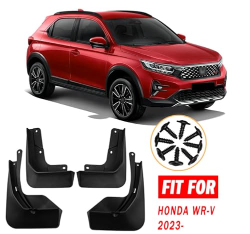 Image of Mud Flaps Mud Guards Fit for 2023-2024 Honda WRV, Front & Rear Mud Splash Guards Accessories - 4 Pc, Black
