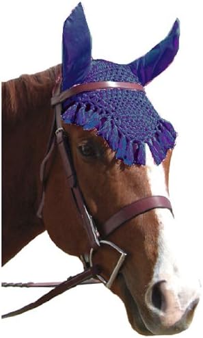 Intrepid International Fancy Crochet Fly Veil, Horse Size
