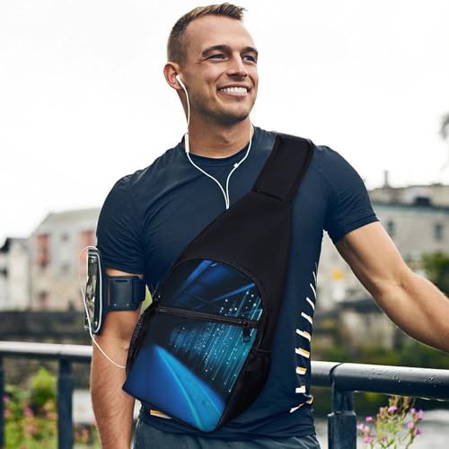 Mochila cruzada deportiva Blue Line para hombre y mujer miniatura 3