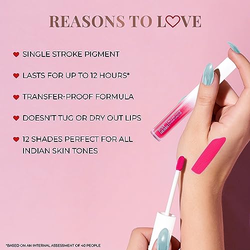 Just Herbs Relaxed Matte Liquid Lipstick Lip colour for Women, - Image 6