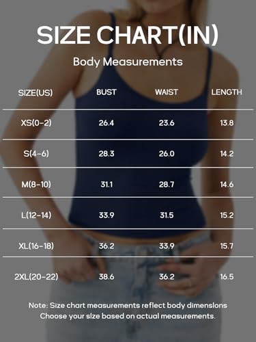 Image of PINKMSTYLE Women's Basic Double Lined Scoop Neck Tank Tops Adjustable Cami Tank Summer Sleeveless Tops