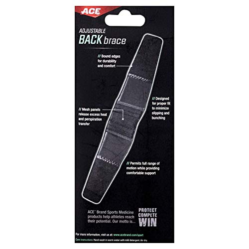 image for ACE - 902002 Adjustable Back Brace, Stabilizing Support and Comfort, A