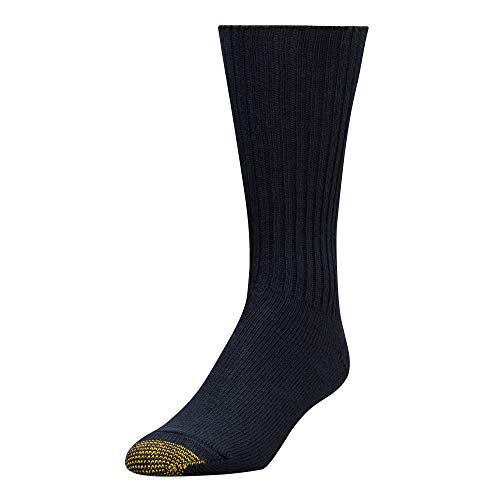Gold Toe Men s Cotton Fluffies Crew Socks, Multipairs, Navy (1 Pair), Shoe Size: 6-12