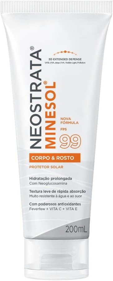 Neostrata Protetor Solar Corpo e Rosto Antioxidante FPS 99