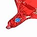 BinaryABC Foil Balloons,LOVE Heart Shape Helium Valentines Wedding Birthday Party Decorations,Approx,45cm,10 pieces(Red)